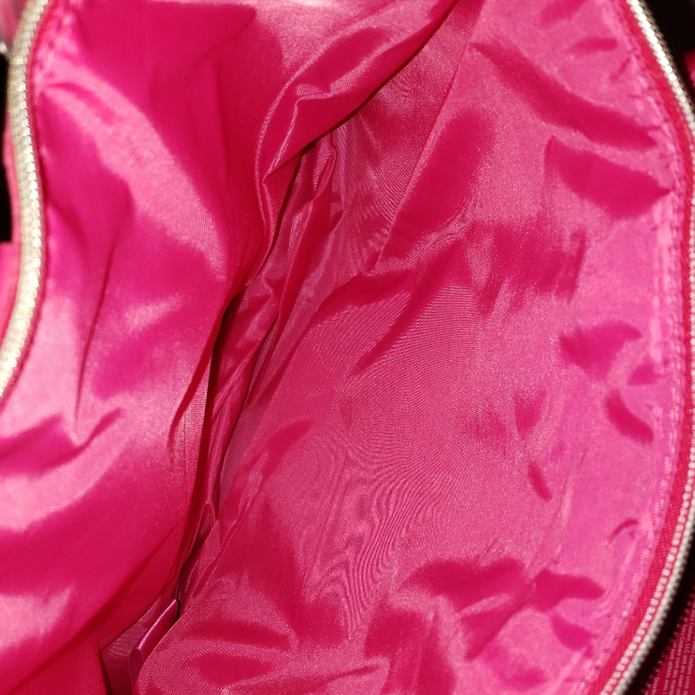 Juicy Couture hot pink velvet bag tote or shoulder - Picture 8 of 8